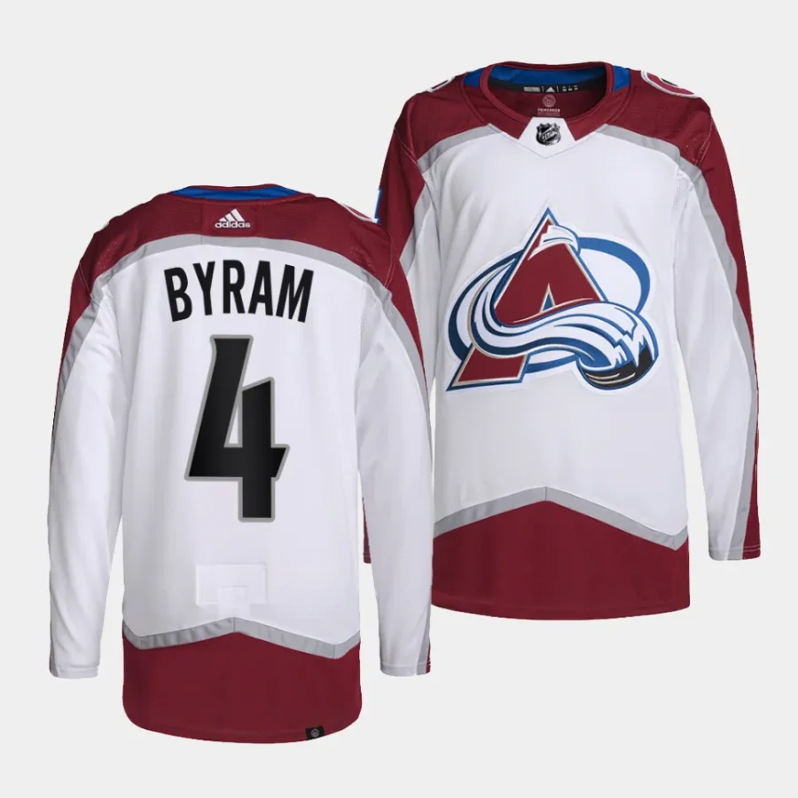 bowen byram avalanche white away primegreen authentic projersey