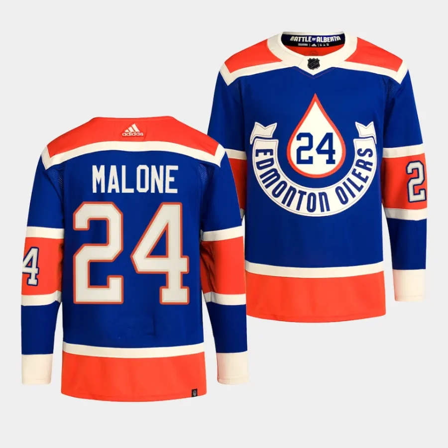 brad malone oilers royal 2023 nhl heritage classic primegreen authentic playerjersey