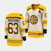 brad marchand bruins cream 2023 24100th anniversary premier womenjersey