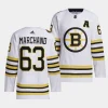 brad marchand bruins white 2023 24100th anniversary primegreen authentic playerjersey