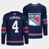 braden schneider rangers navy 2023 24alternate authentic third jersey