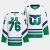 brady skjei hurricanes white whalers primegreen jersey