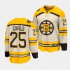 brandon carlo bruins cream 2023 24100th anniversary premier jersey