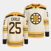 brandon carlo bruins cream 2023 24100th anniversary primegreen authentic playerjersey