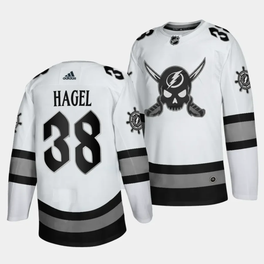 brandon hagel lightning white 2024gasparilla inspired limited edition jersey