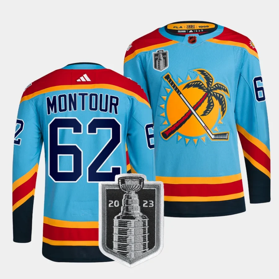 brandon montour panthers blue 2023 stanley cup final reverse retro authenticjersey