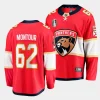 brandon montour panthers red 2023 stanley cup final home jersey