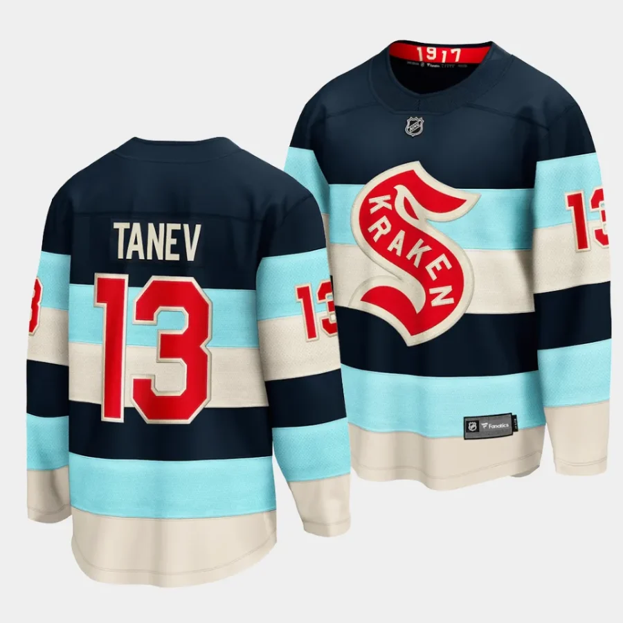 brandon tanev kraken blue 2024 nhl winter classic breakaway player jersey