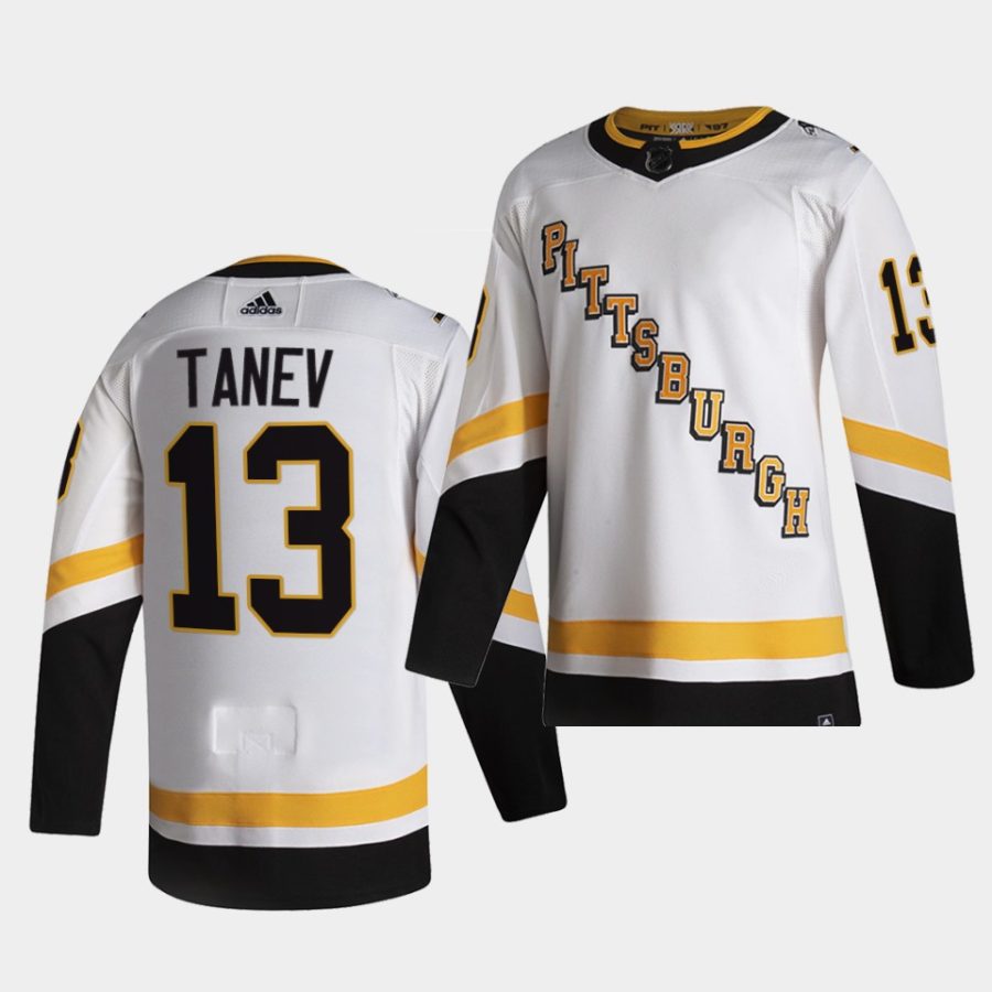 brandon tanev penguins white 2021 reverse retro authentic jersey