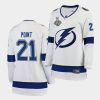 brayden point lightning 2020 stanley cup final bound white away player jersey