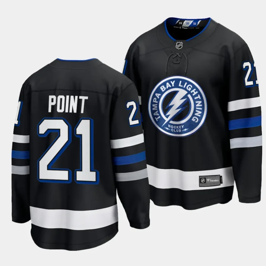 brayden point lightning black 2023 24alternate premier breakaway jersey