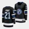 brayden point lightning black alternate women jerseys