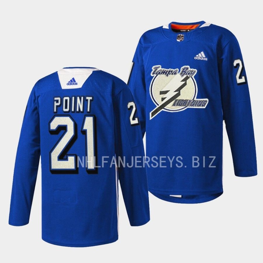 brayden point lightning blue primary logo practice jersey