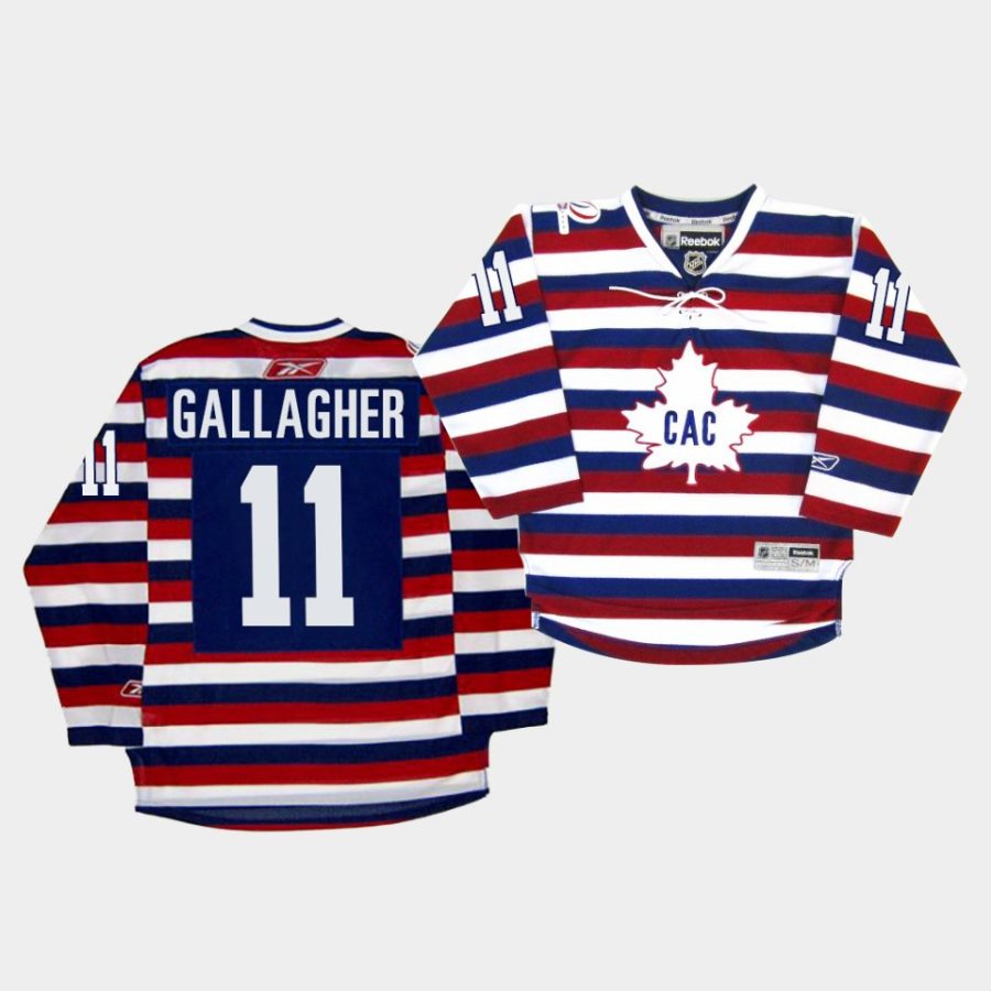 brendan gallagher canadiens red royal centennial 100th anniversary celebration retro jersey