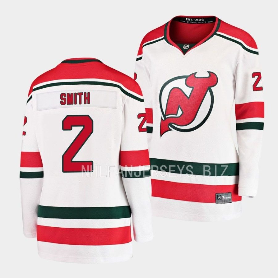 brendan smith devils white heritage women jerseys