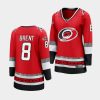 brent burns hurricanes red 25th anniversary women jerseys