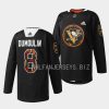 brian dumoulin penguins warmup 2023black hockey history black jersey