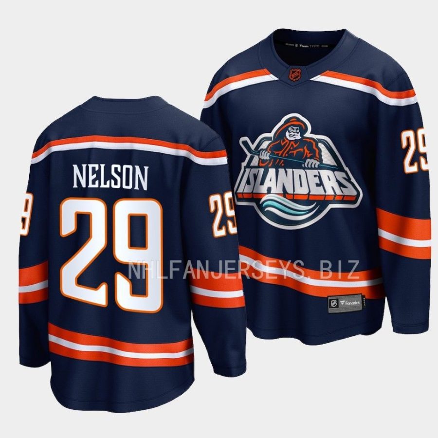 brock nelson islanders navy 2022special edition 2.0 breakaway player jersey