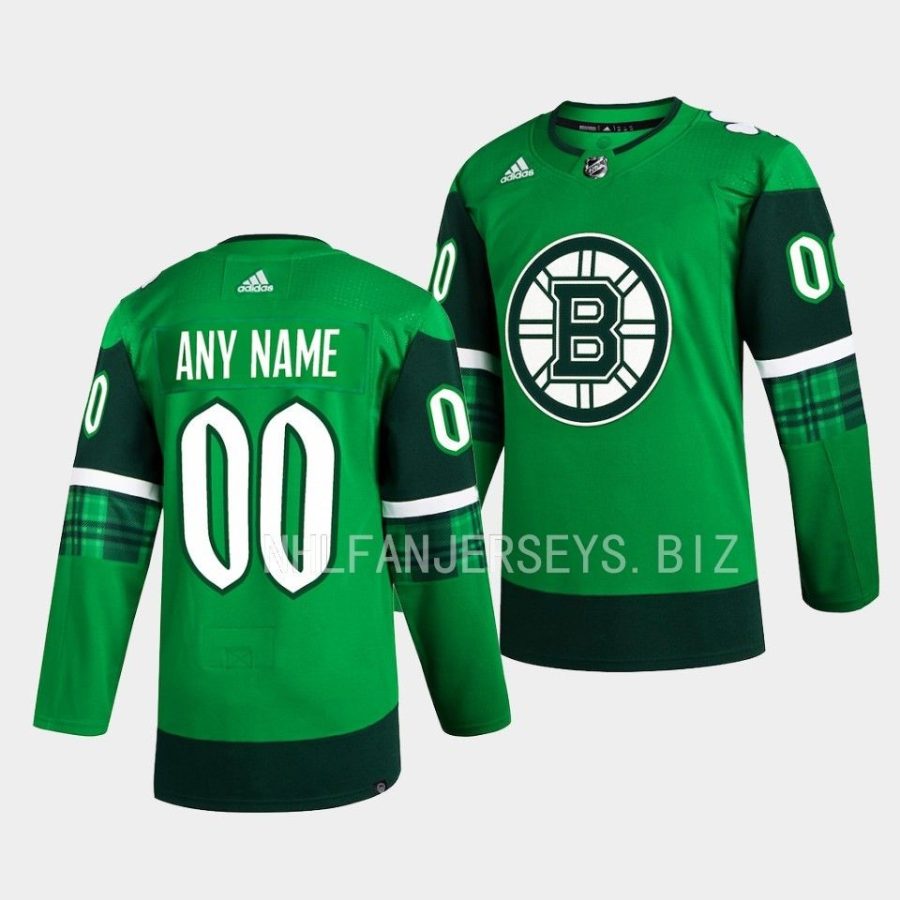 bruins custom primegreen authentic green 2023 st. patricks day jersey