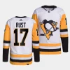 bryan rust penguins white away primegreen authentic projersey