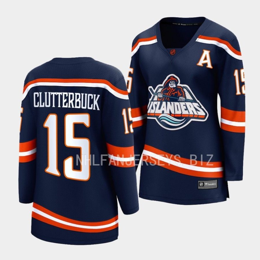 cal clutterbuck islanders navy special edition 2.0 women jerseys