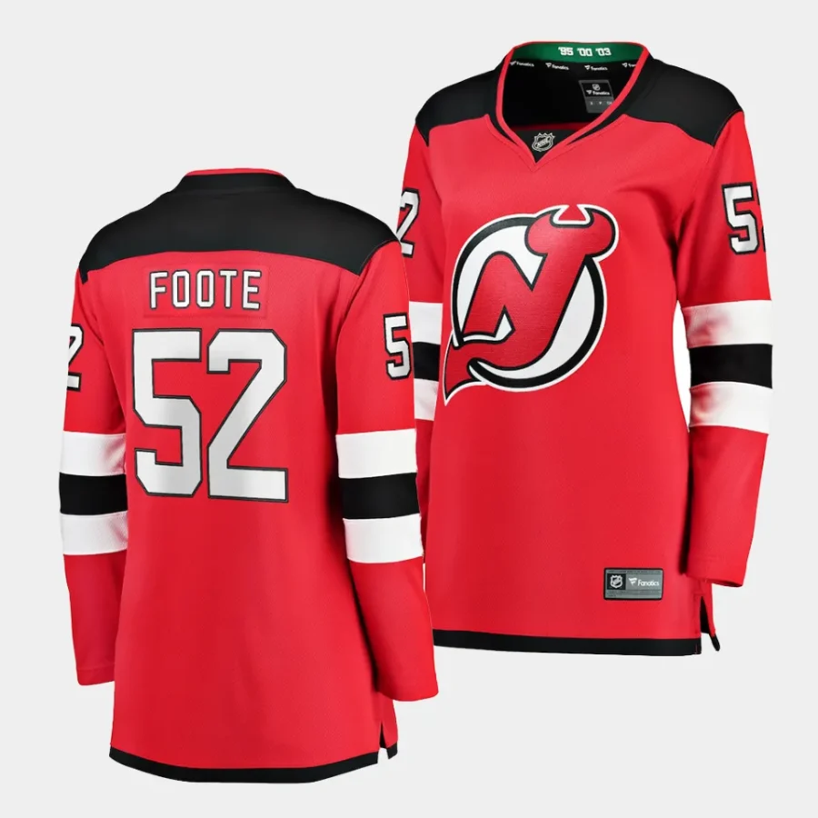 cal foote devils red home women jerseys