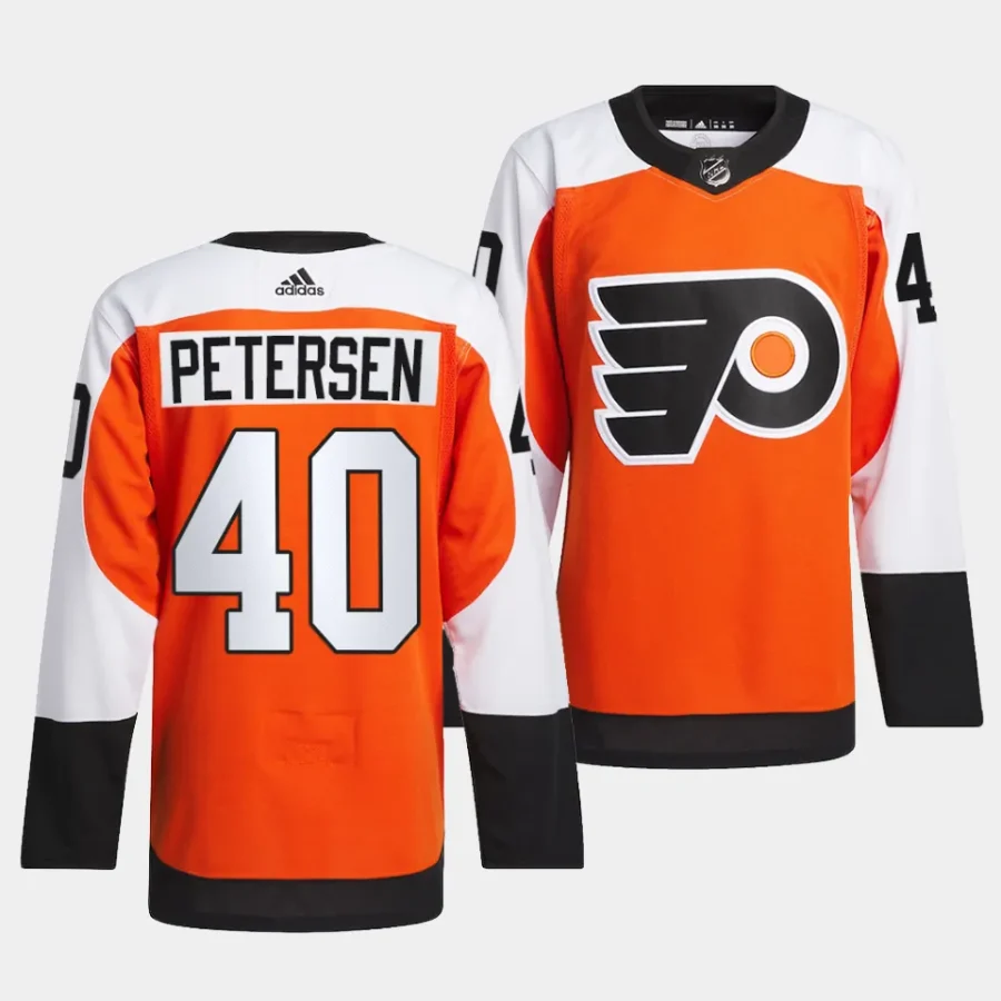 cal petersen flyers burnt orange 2023 24authentic home jersey