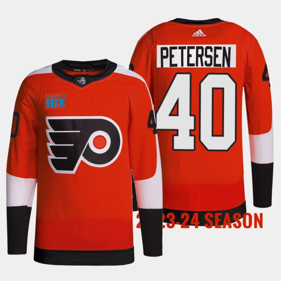 cal petersen flyers burnt orange 2023 24home primegreen jersey