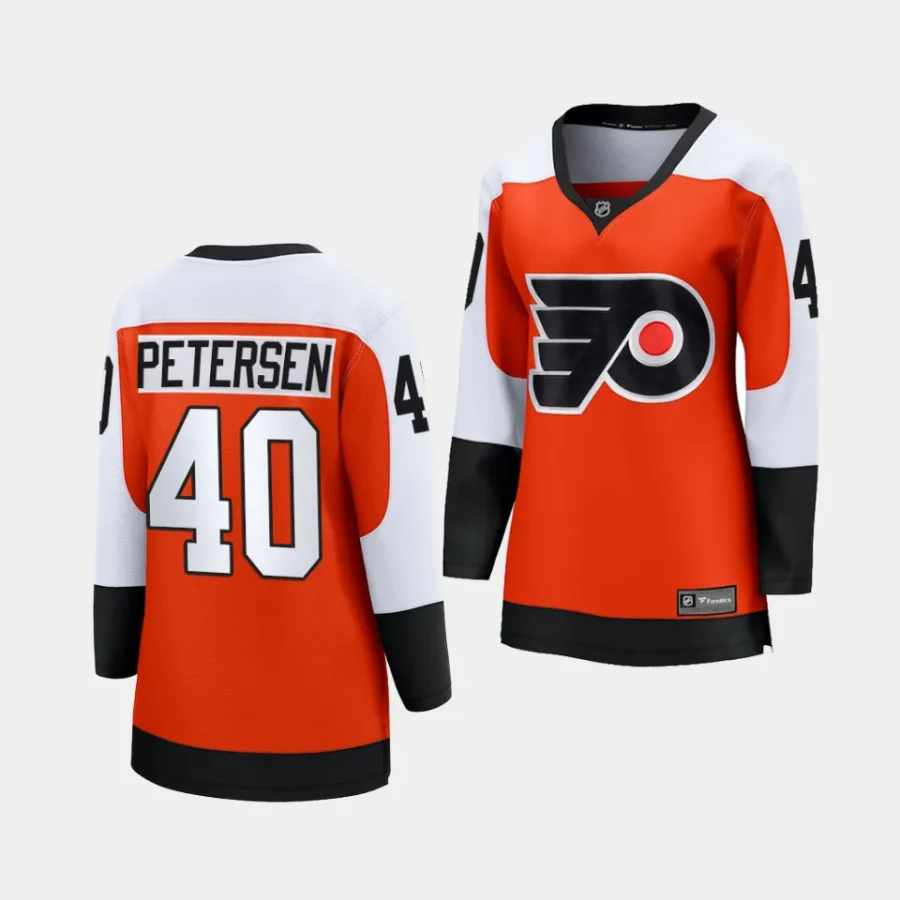 cal petersen flyers burnt orange home women jerseys