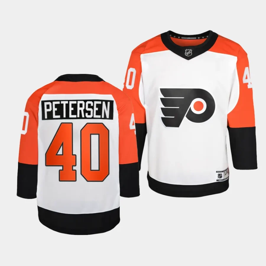 cal petersen flyers white 2023 24away premier player jersey