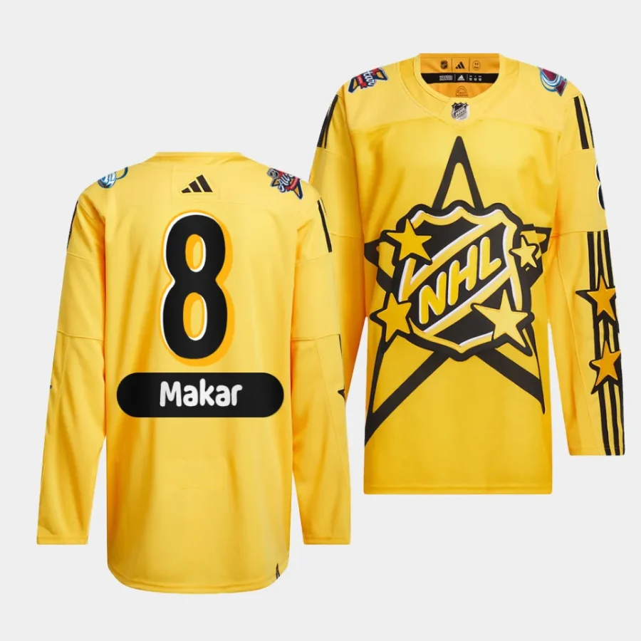 cale makar avalanche yellow 2024 nhl all star game drew house primegreen authenticjersey