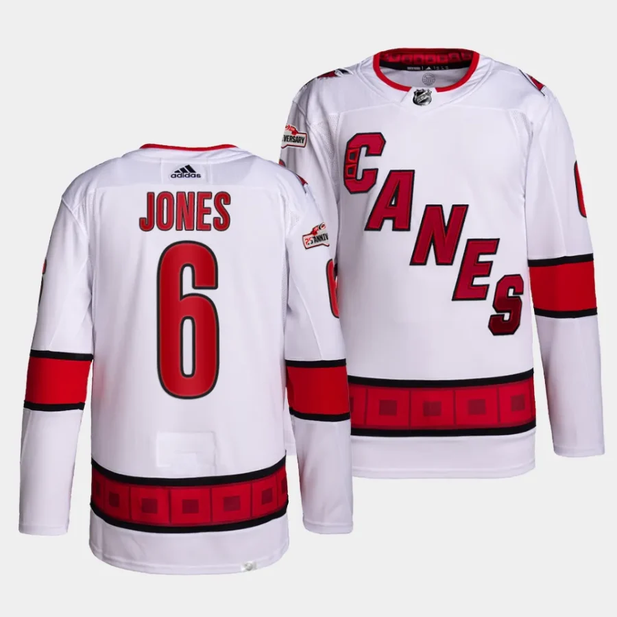 caleb jones hurricanes white away primegreen authentic projersey