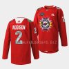 calen addison wild red 2022native american heritage warmup jersey