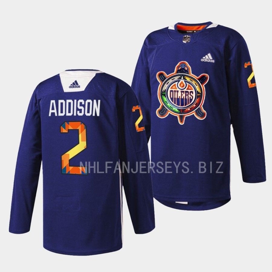 calen addison wild warmup 2022indigenous celebration night navy jersey