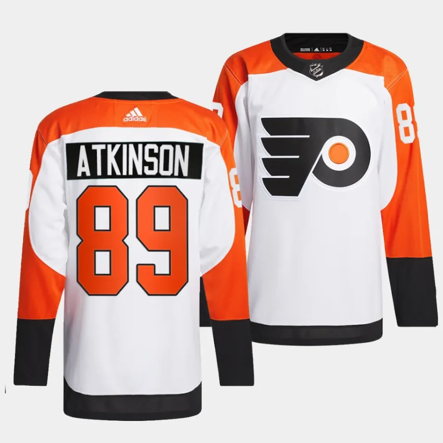 cam atkinson flyers white 2023 24authentic away jersey