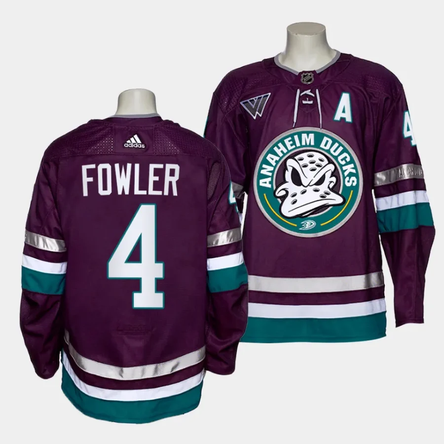 cam fowler mighty ducks purple 2023 2430th anniversary alternate authentic jersey