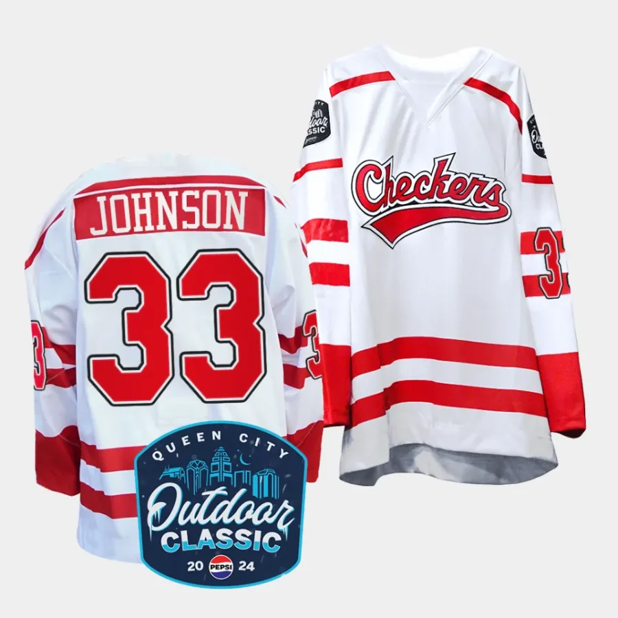 cam johnson charlotte checkers 2024 queen city outdoor classic whiteahl replica jerseys