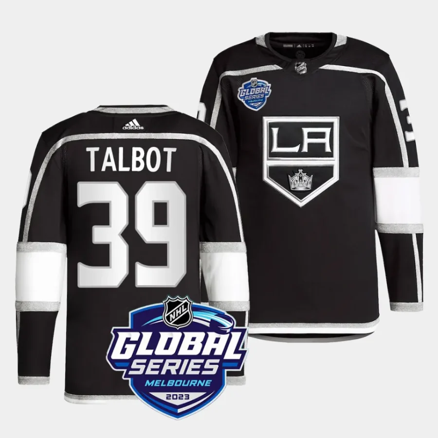 cam talbot la kings black 2023 nhl global series authentic pro primegreenjersey