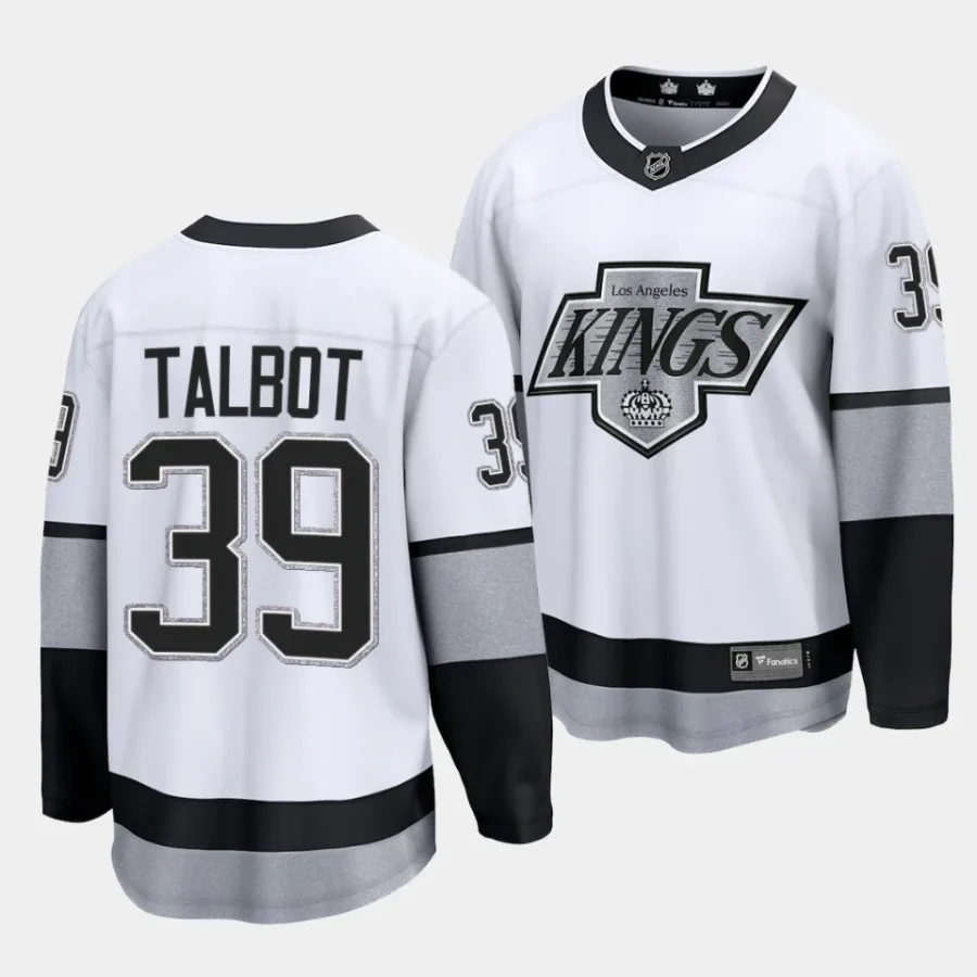 cam talbot la kings white alternate breakaway player jersey