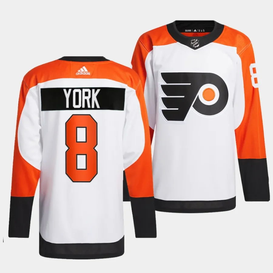 cameron york flyers white 2023 24authentic away jersey