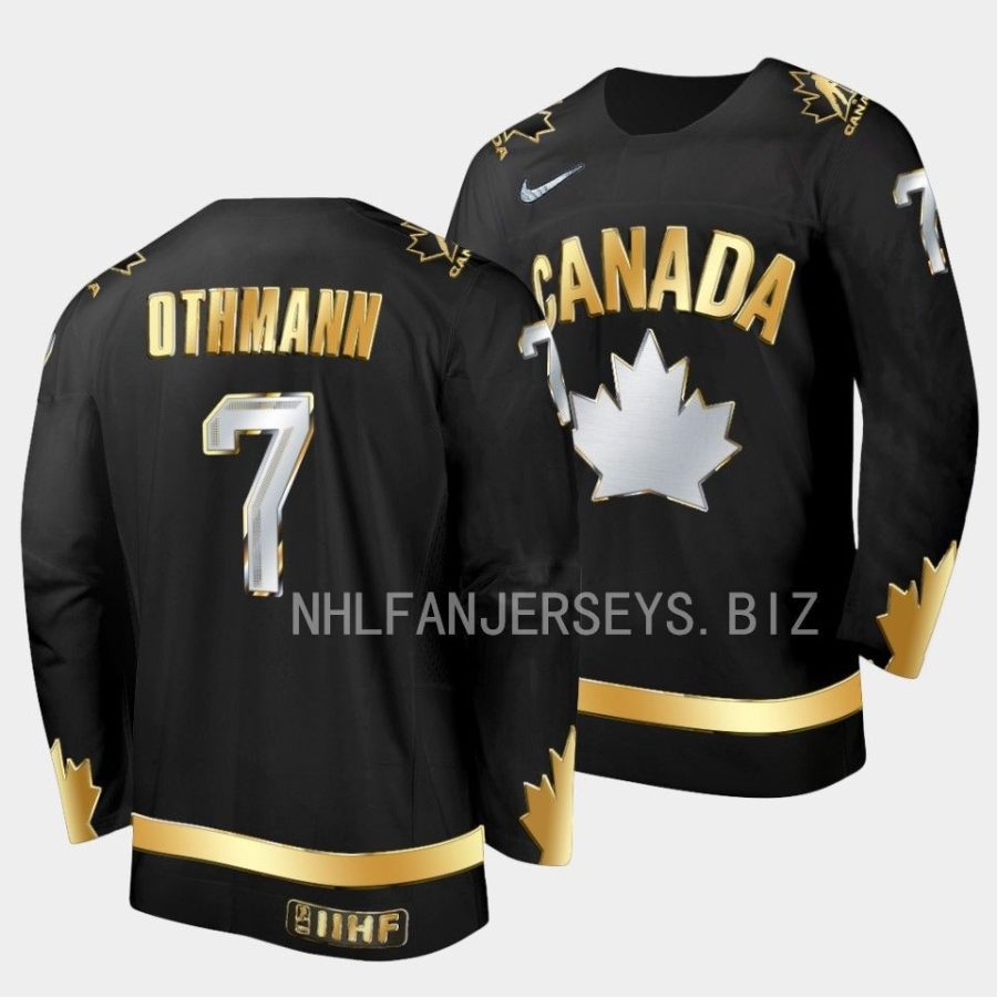 canada 20x iihf world junior gold brennan othmann black jersey