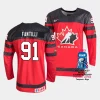 canada adam fantilli 2023 iihf world championship red away jersey