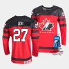 canada devon levi 2023 iihf world championship red away jersey