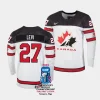 canada devon levi 2023 iihf world championship white home jersey