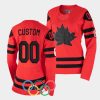 canada hockey custom 2022 winter olympics red womenjersey