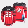 canada jack quinn 2023 iihf world championship red away jersey