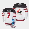 canada pierre olivier joseph 2023 iihf world championship white home jersey