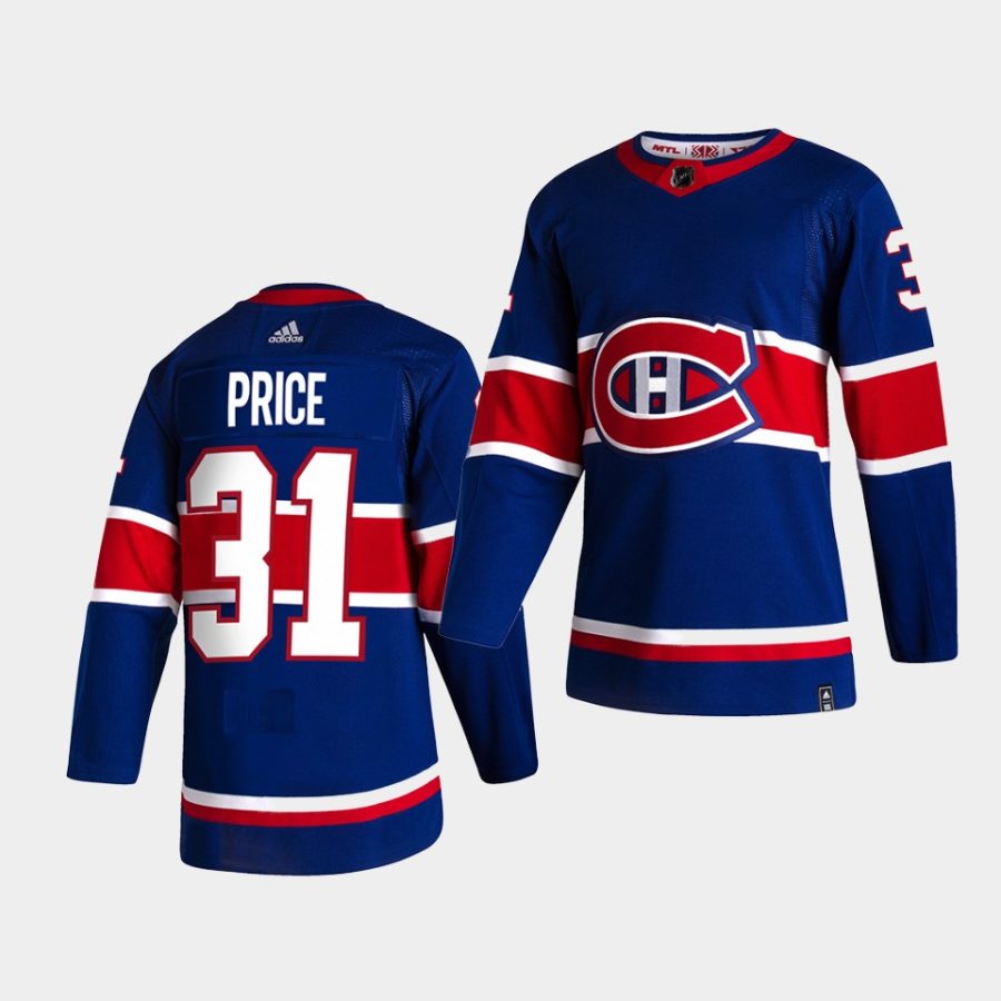 carey price canadiens blue 2021 reverse retro special edition authentic jersey