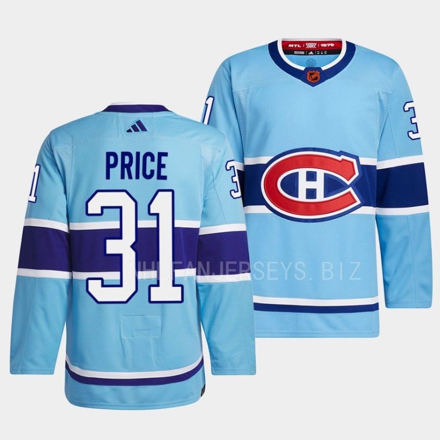 carey price canadiens blue 2022reverse retro 2.0 authentic primegreen jersey