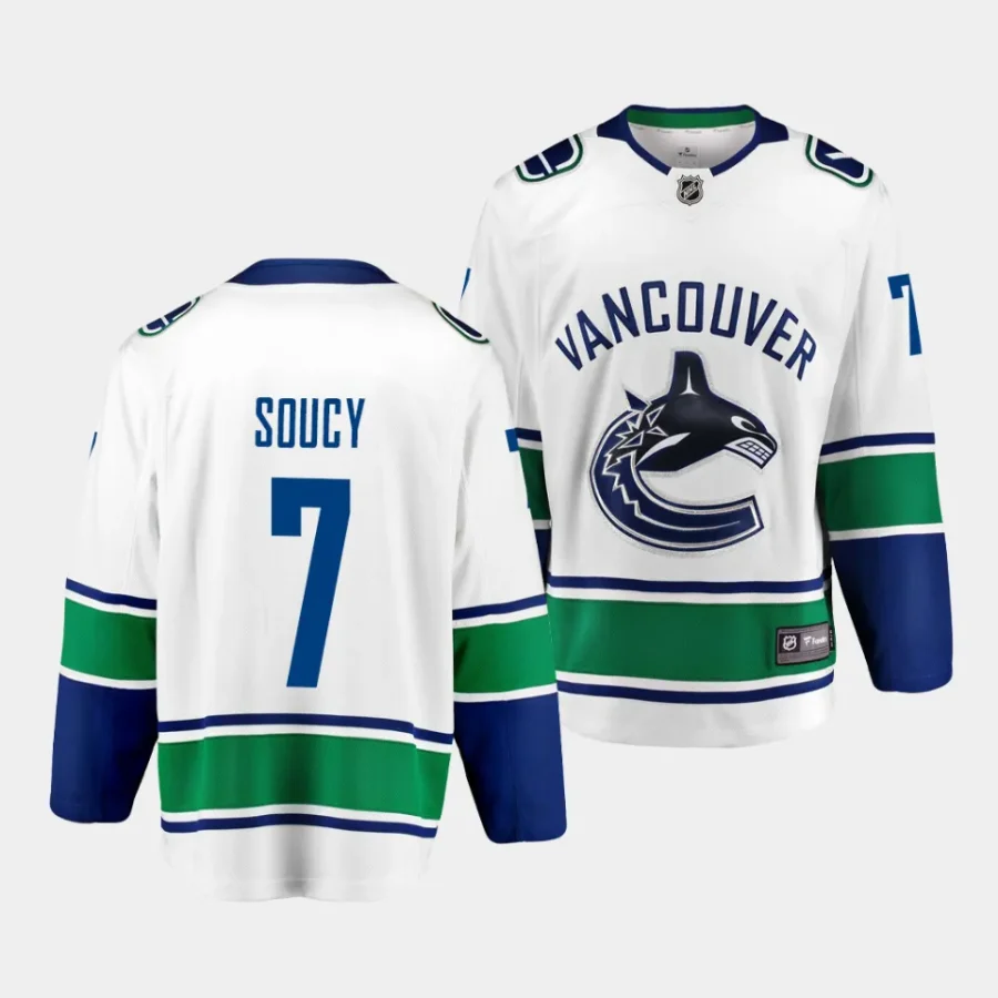 carson soucy canucks white away breakaway player jersey